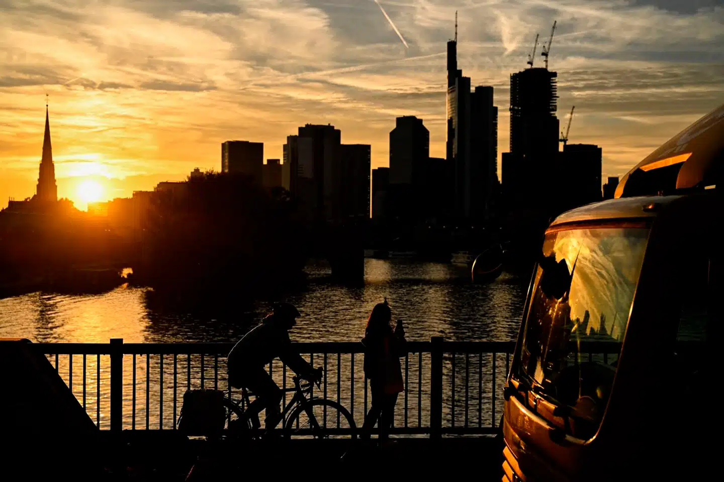 Frankfurt am Main i delstaten Hessen er Tysklands finansielle højborg og hjemsted for masser af store banker samt Den Europæiske Centralbank.