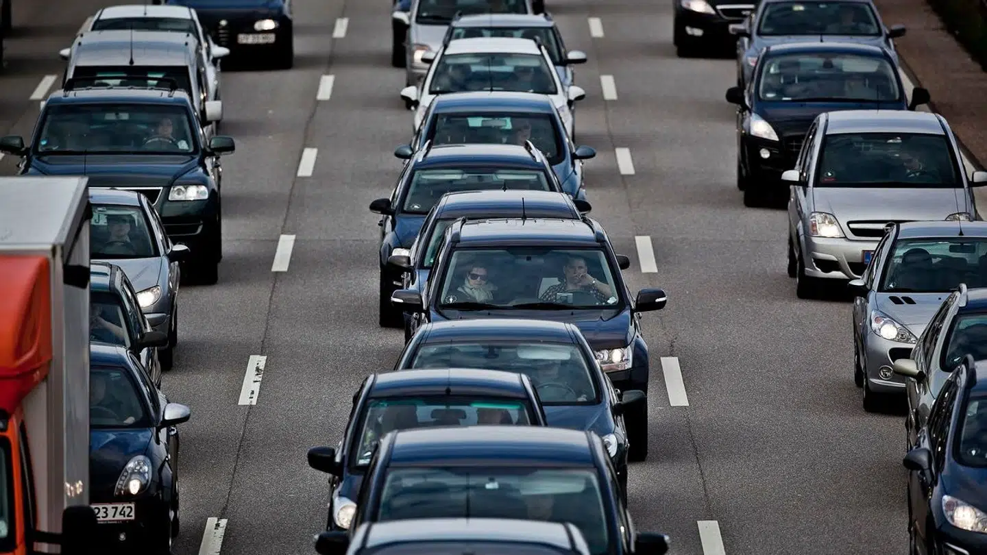 ARKIVFOTO: Der var længe køer omkring Messecenter Herning lørdag.