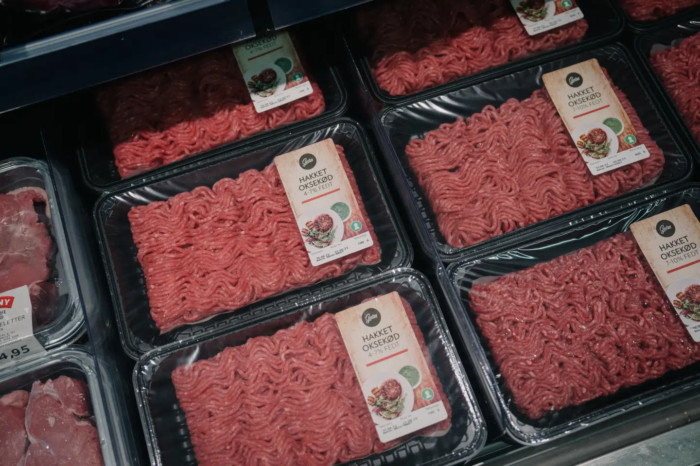 En afgift for landbrugsproduktionen vil få prisen på dansk oksekød til at stige med op til 4,50 kroner for et halvt kilo. Det er ikke nok, mener Klimarådet, som derfor også vil have en afgift direkte til forbrugerne. (Arkivfoto).