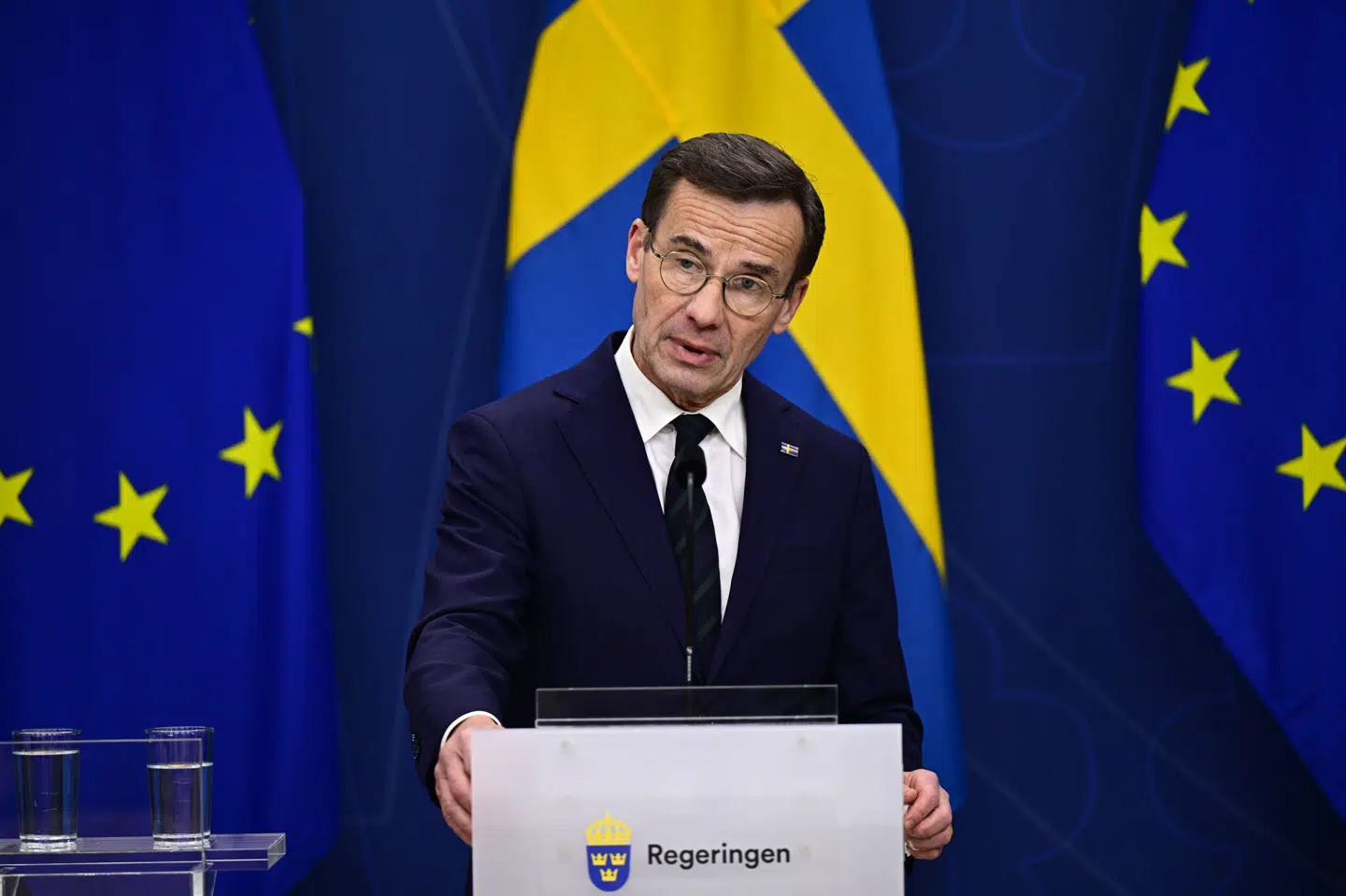 Ulf Kristersson holdt pressemøde efter stort Nato-gennembrud for Sverige.