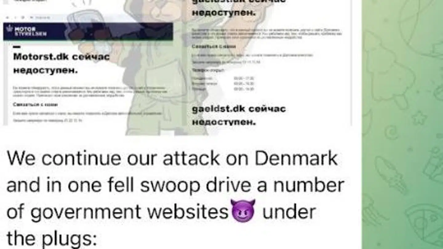 Hackergruppen NoName057 tager ansvaret for nyt angreb på hjemmesider i Danmark.
