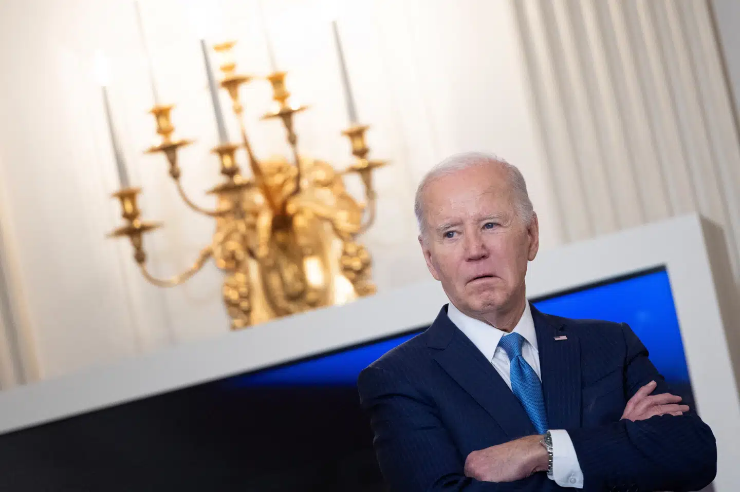 - De synes, at jeg ser for ung ud, sagde Joe Biden, da han havde været præsidentens årlige helbredsundersøgelse på Walter Reed-hospitalet. (Arkivfoto).
