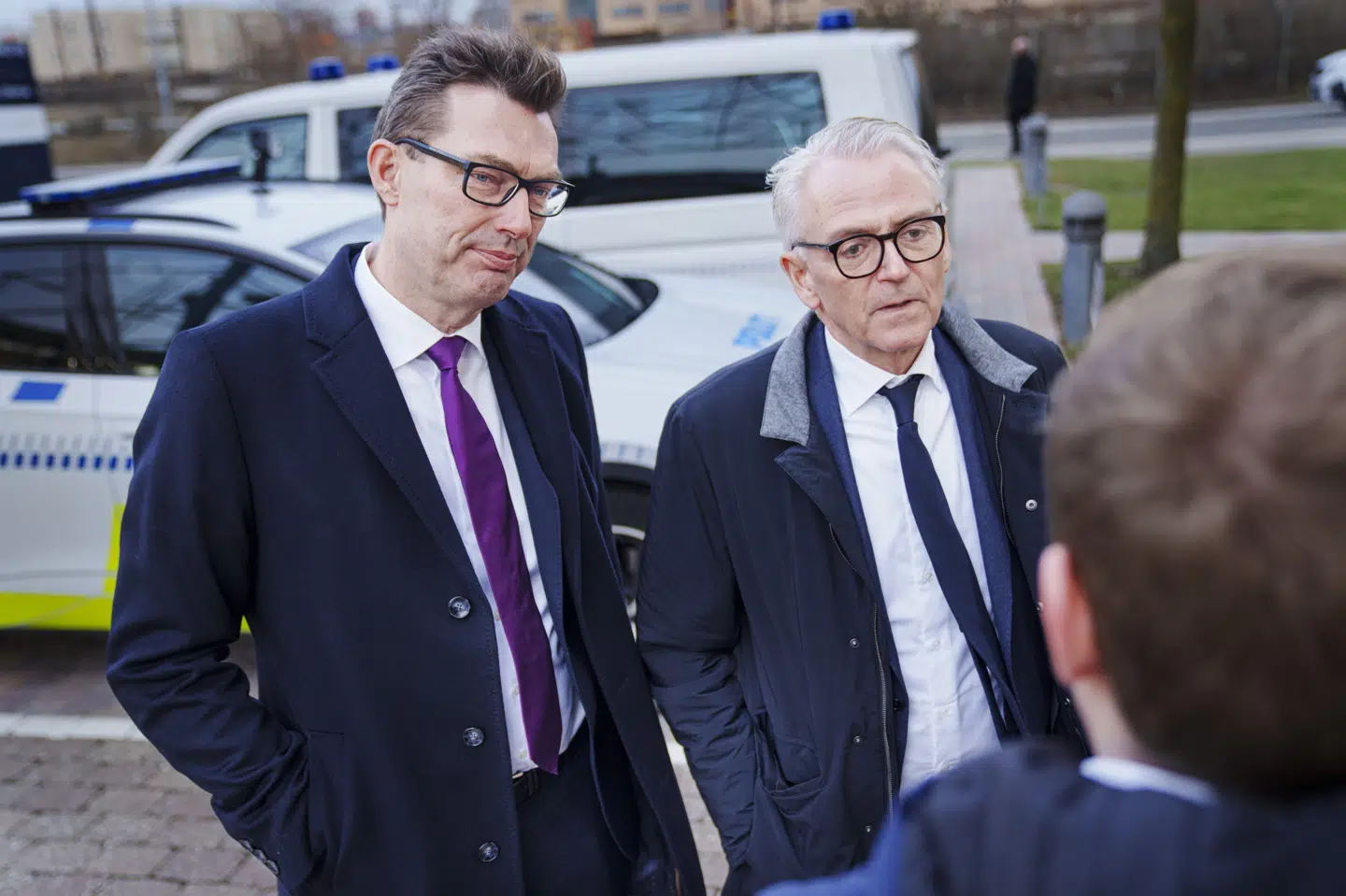 Anthony Mark Patterson er repræsenteret af advokaterne Martin Simonsen (til venstre) og Henrik Stagetorn (til højre).
