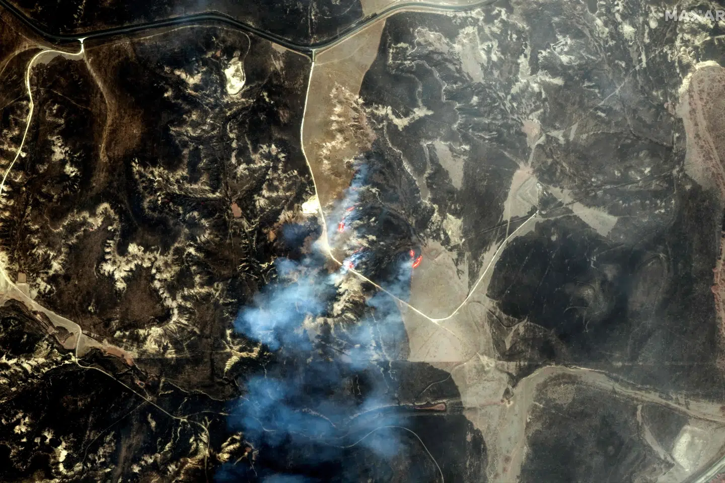Naturbranden i Texas havde per fredag morgen ifølge de lokale skovmyndigheder i alt omsluttet et område på 436.251 hektar, svarende til omkring en tiendedel af Danmarks samlede areal.