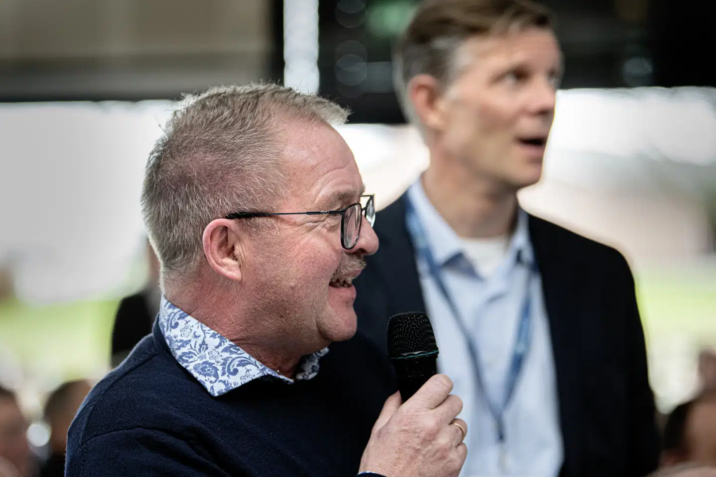 Svineproducent Holger Iversen fra Als under interesseorganisationen Bæredygtigt Landbrugs generalforsamling onsdag.