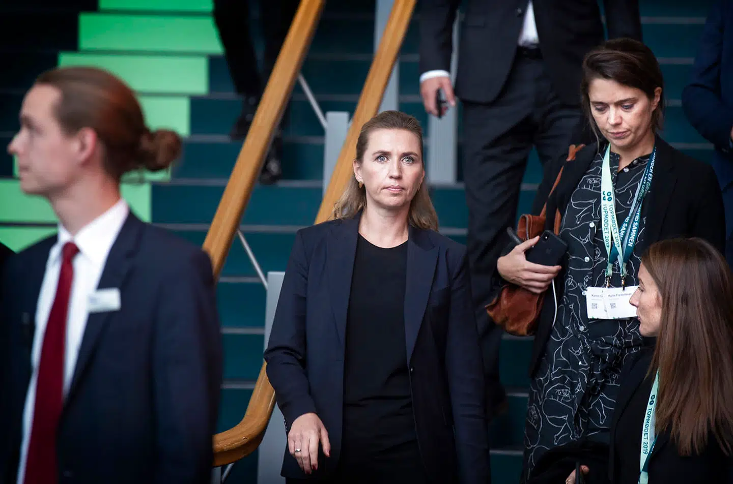 Statsminister Mette Frederiksen (S) hos Dansk Industri som afholder DI Topmødet 2019 i Koncerthuset i København, tirsdag den 17. oktober 2019. (Foto: Liselotte Sabroe/Ritzau Scanpix)