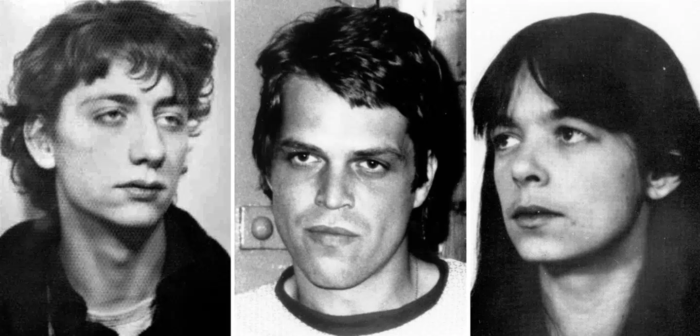 Her ses et arkivfoto af Burkhard Garweg, Ernst-Volker Wilhelm Staub og Daniela Klette.