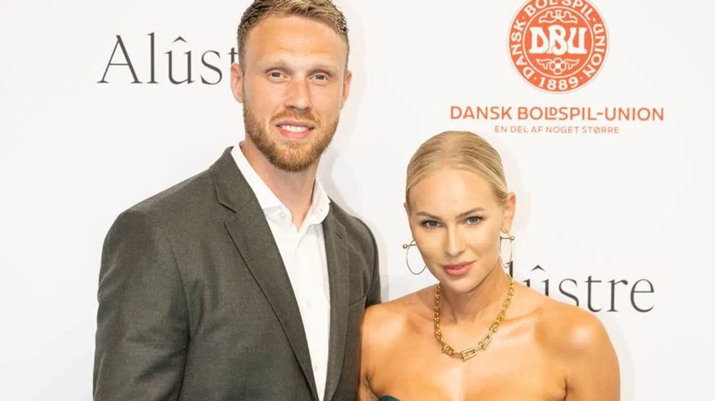 Nicolai Jørgensen med hustruen Theresa Kofoed Jørgensen. De venter barn nummer to.