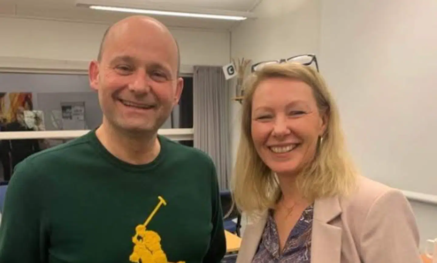 Her ses Søren Pape Poulsen og Dina Myrup Raabjerg sammen.