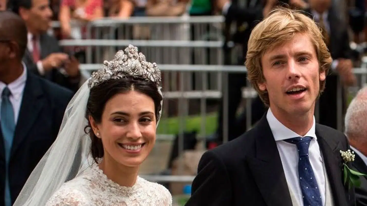 Prinsesse Alessandra og prins Christian af Hannover fotograferet under deres bryllup i Lima, Peru, som prinsesse Alessandra kommer fra. Billedet er fra 2018.