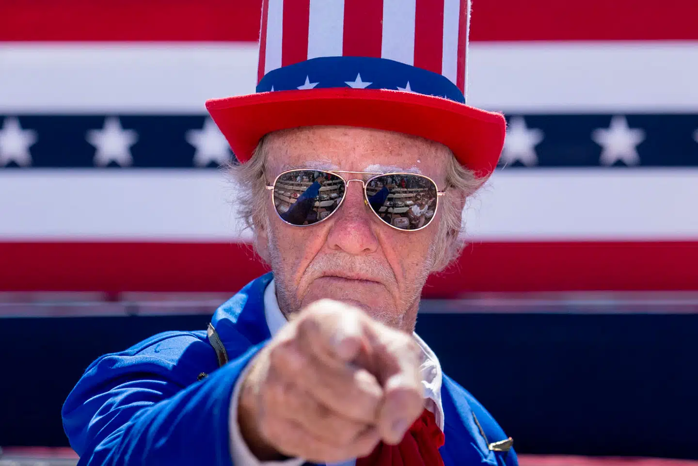 »Personligt synes jeg hverken, at Trump eller Biden er de bedste kandidater – sådan som jeg tror, at langt de fleste har det – men jeg håber virkelig, at sidstnævnte vinder valget,« skriver Lasse B. Sørensen. Tidligere præsident Donald Trump under rally i Arizona.