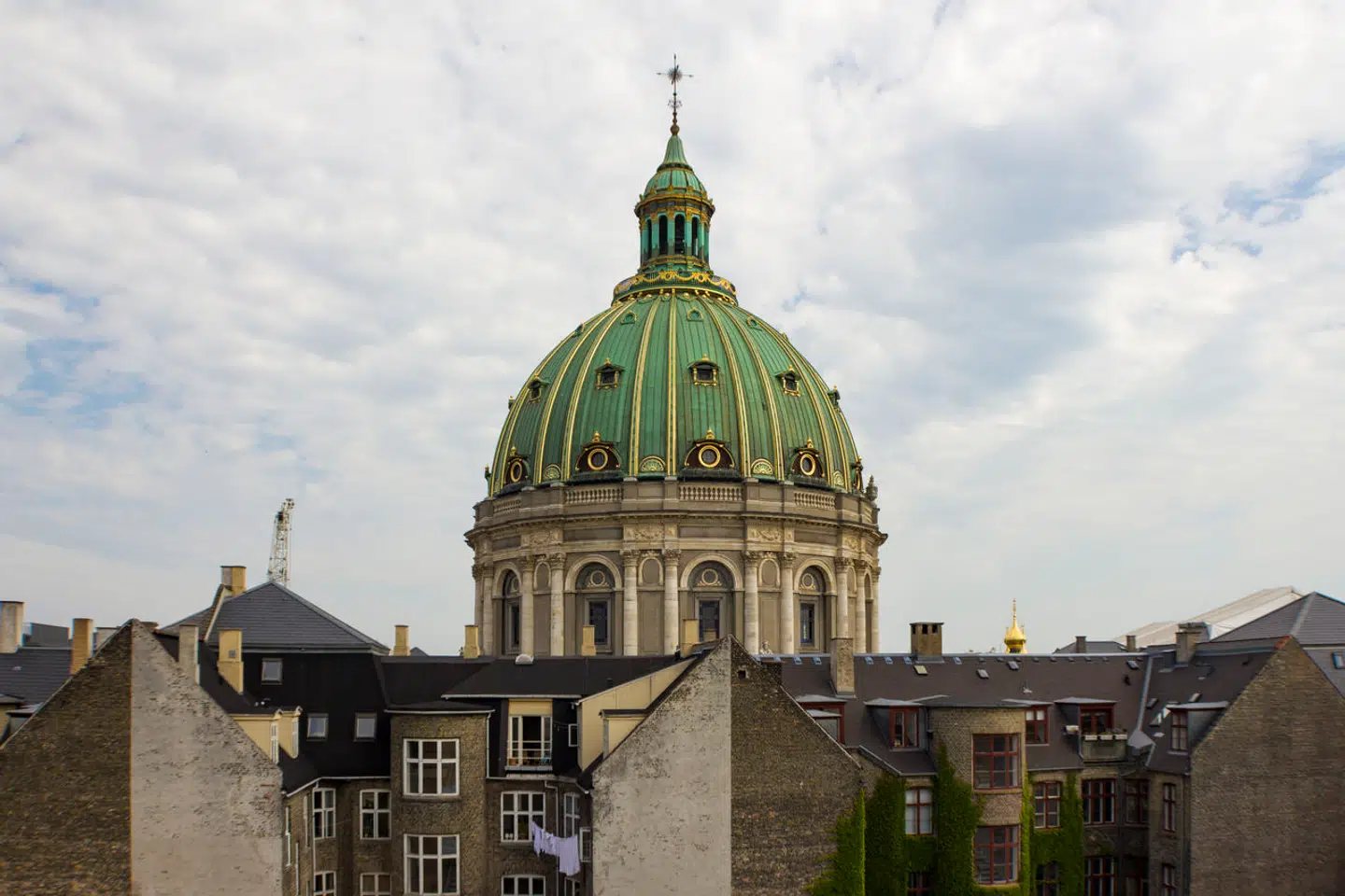 Marmorkirkens kuppel set fra en anderledes vinkel.