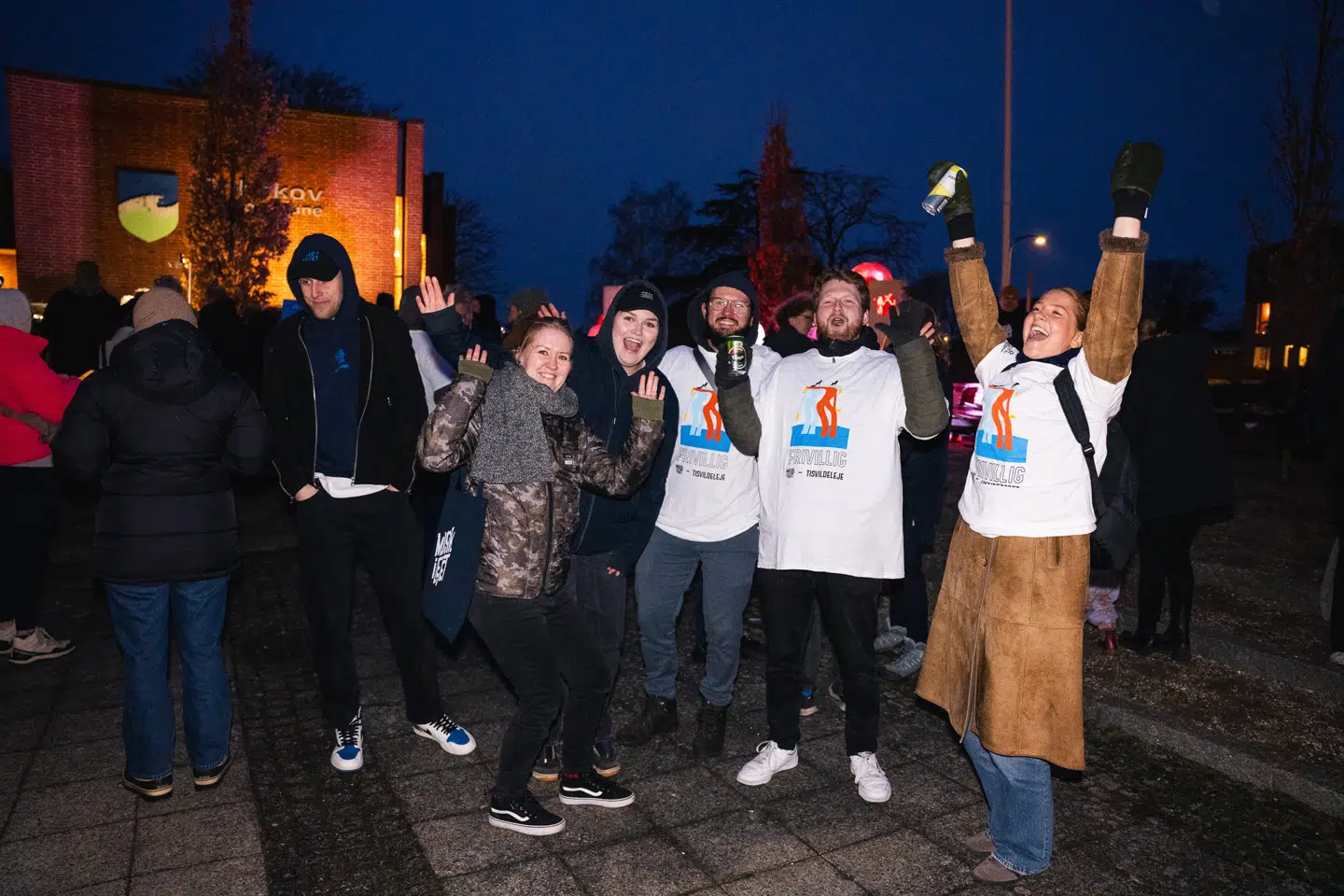 Folkene bag Musik i Lejet holdt »kærlighedsdemo« ude foran Gribskov Kommune op til at beslutningen blev truffet tirsdag aften.