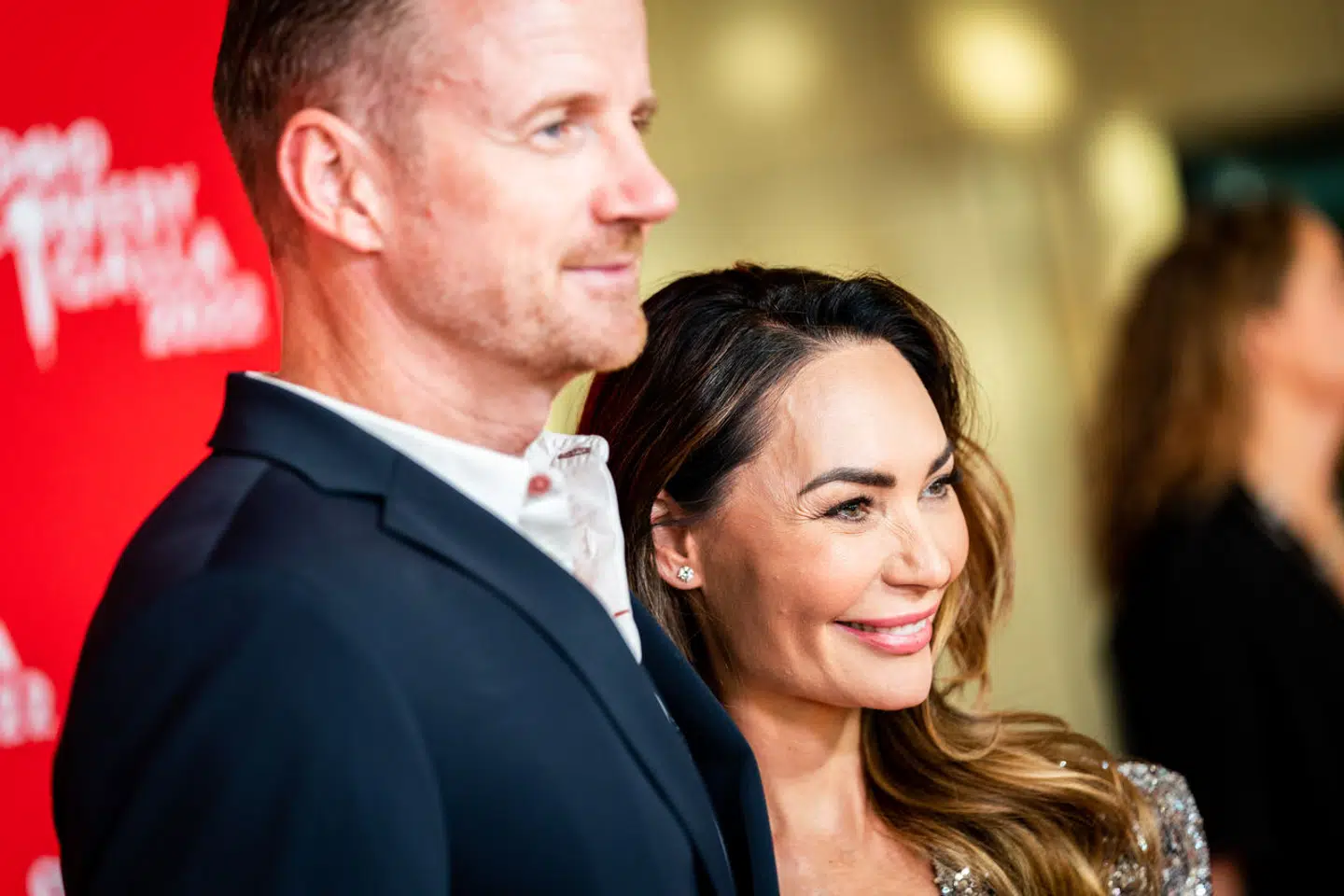 Mascha Vang med sin Troels, som hun blev gift med i sommeren 2022.