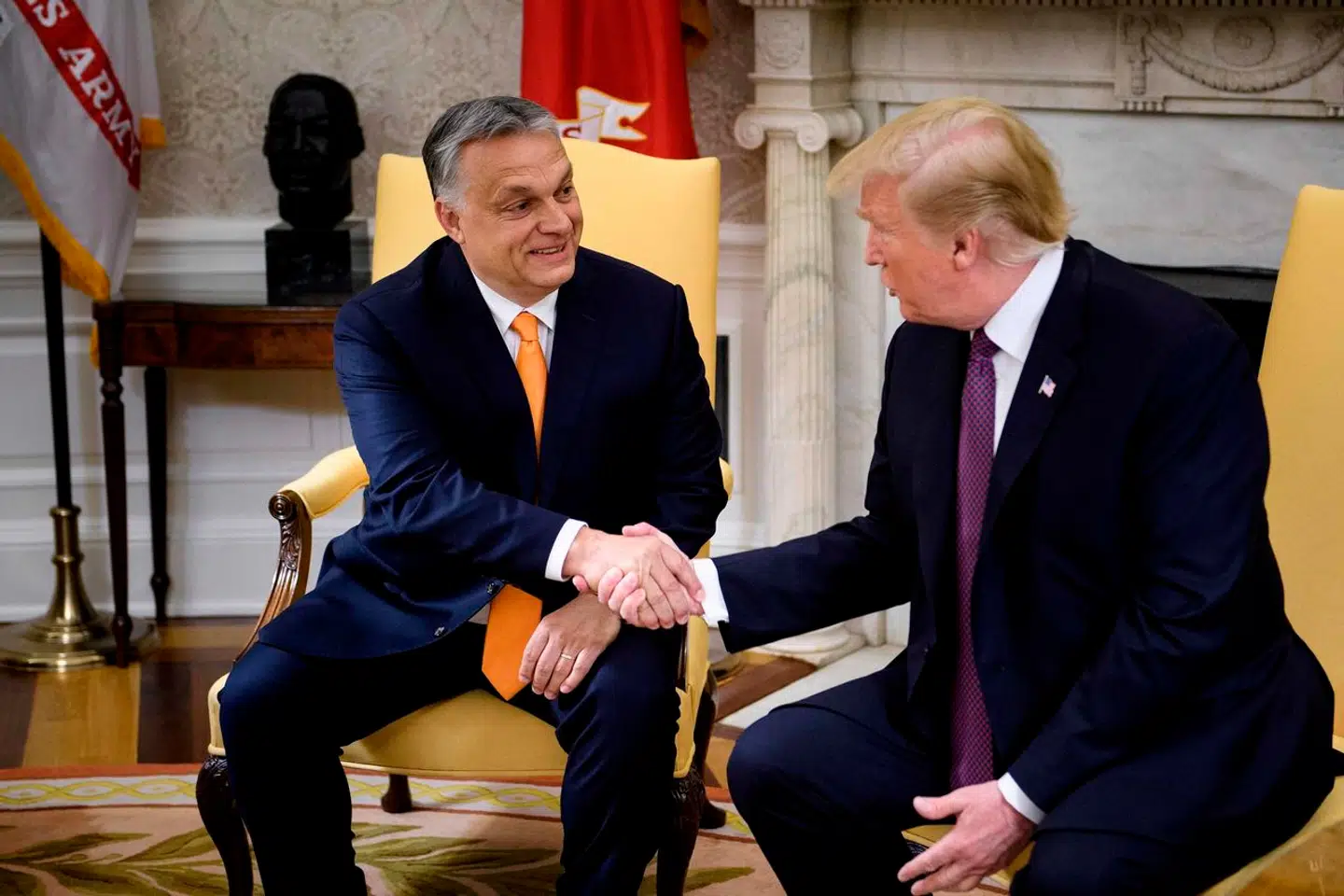 Ungarns mangeårige premierminister, Viktor Orbán, besøgte Donald Trump i Det Hvide Hus i maj 2019.