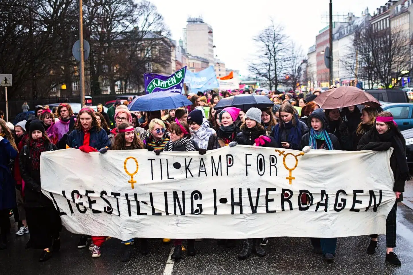 Kvindernes Internationale kampdag er i fuld gang, men med den vellykkede ligestilling for kvinder er det blevet mere udbredt, at mænd er de nye ofre. Arkivfoto: Kevin Shakir, Scanpix