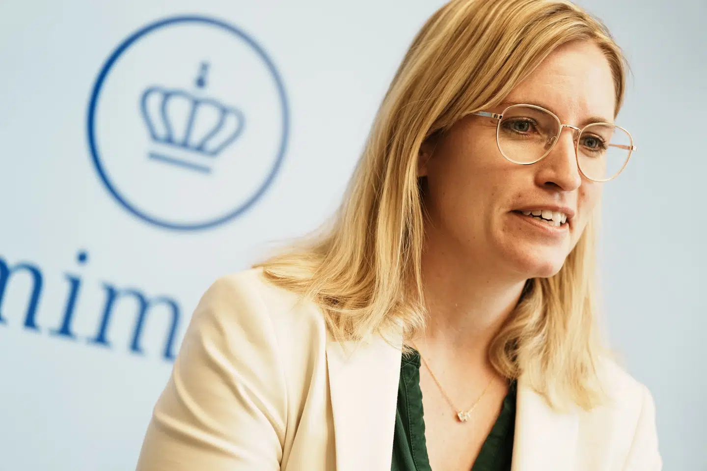 På vegne af regeringen kommenterer økonomiminister Stephanie Lose afrapporteringen fra ekspertgruppen for en grøn skattereform og det videre arbejde i Grøn trepart, i Økonomiministeriet onsdag den 21. februar 2024.