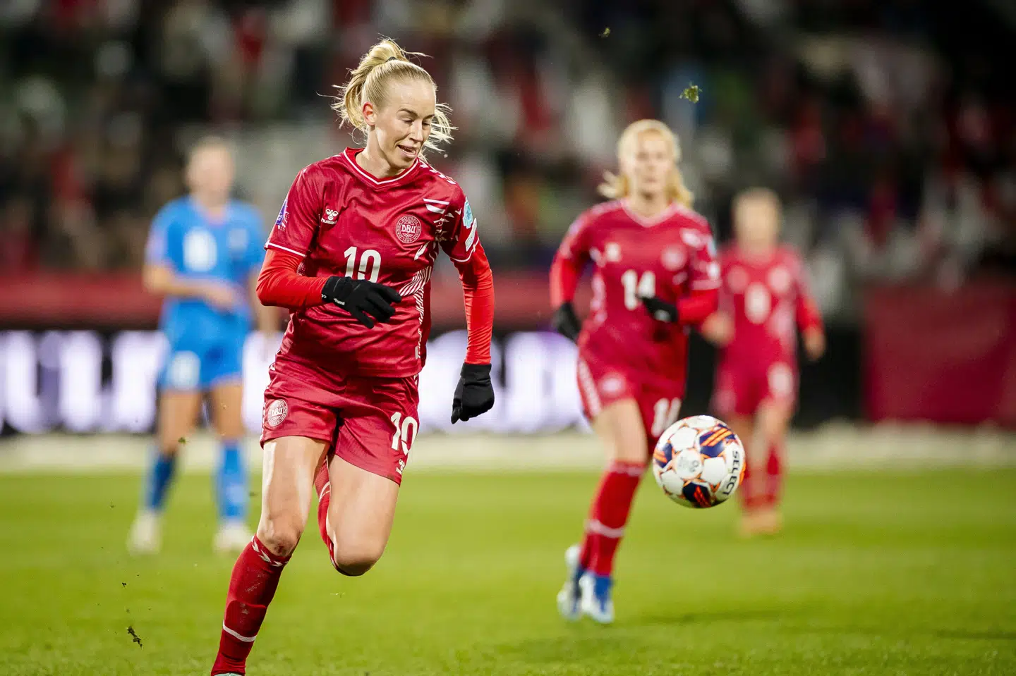 Amalie Vangsgaard var en af de store profiler for det danske hold i Nations League sidste år. (Arkivfoto).