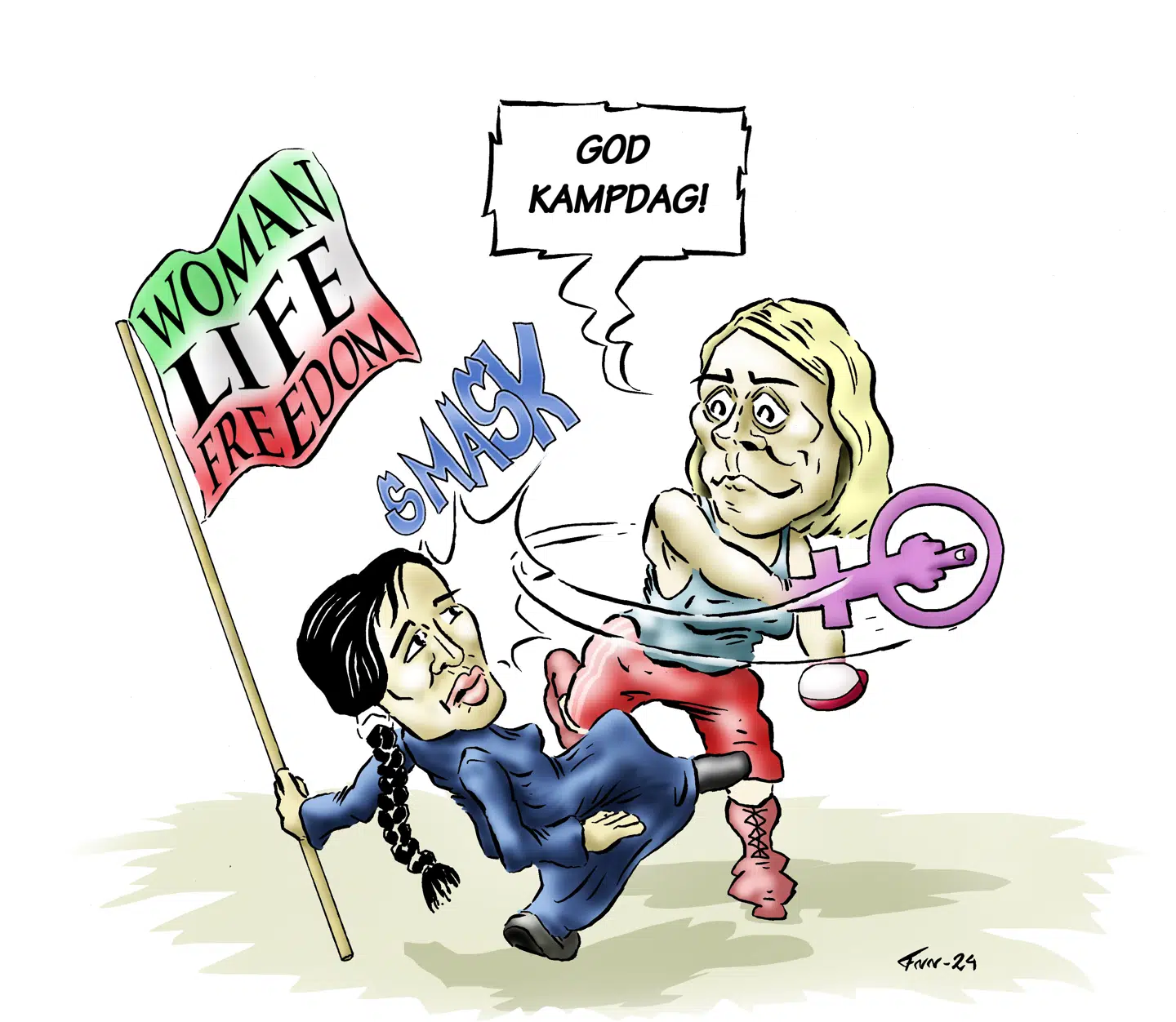 Når danske politikere først stemmer for koranloven og siden hævder at støtte iranske kvinders kamp, er det hykleri af værste skuffe, mener Felix Nikolaj Nunnegaard.