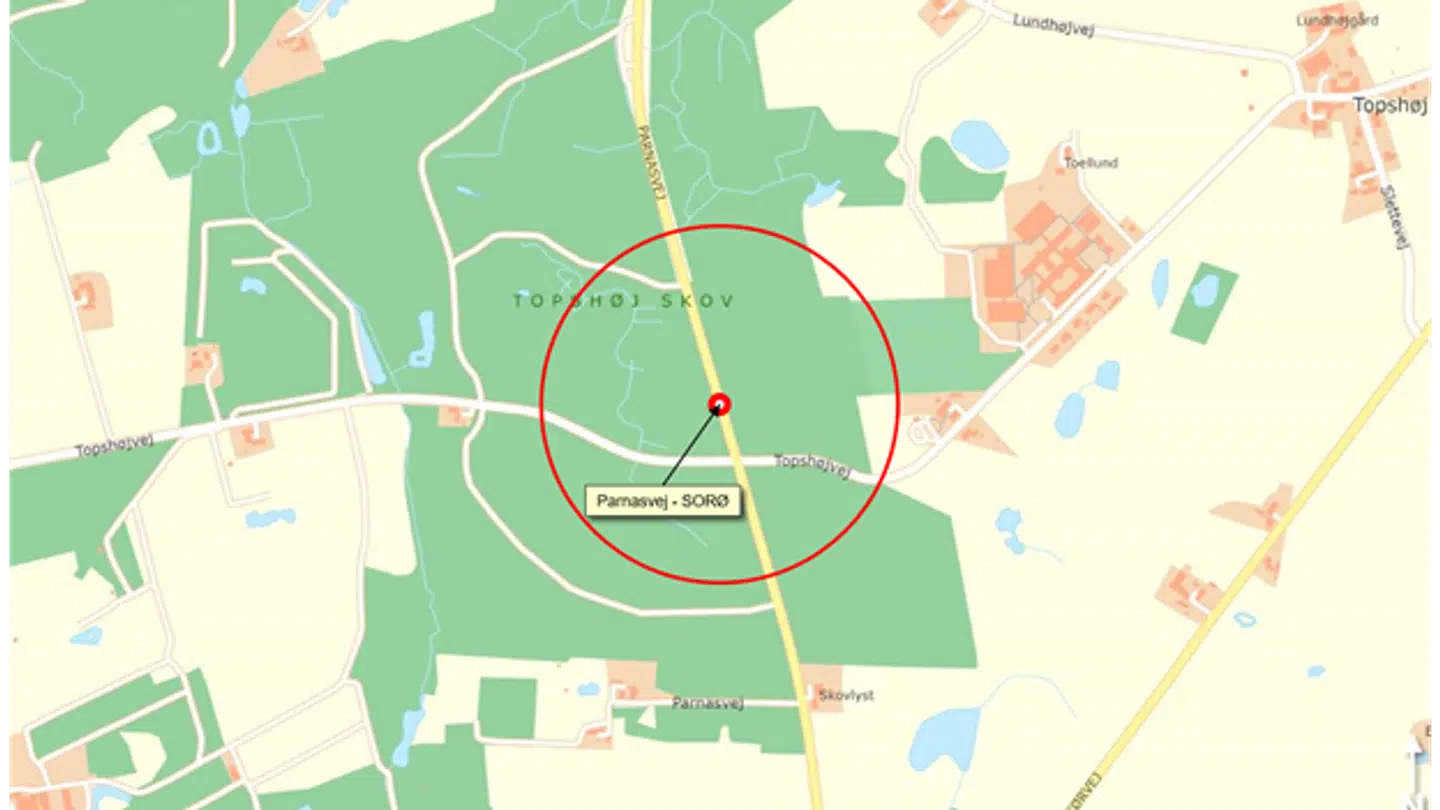 Det var her dødsulykken skete i nat 00.16.