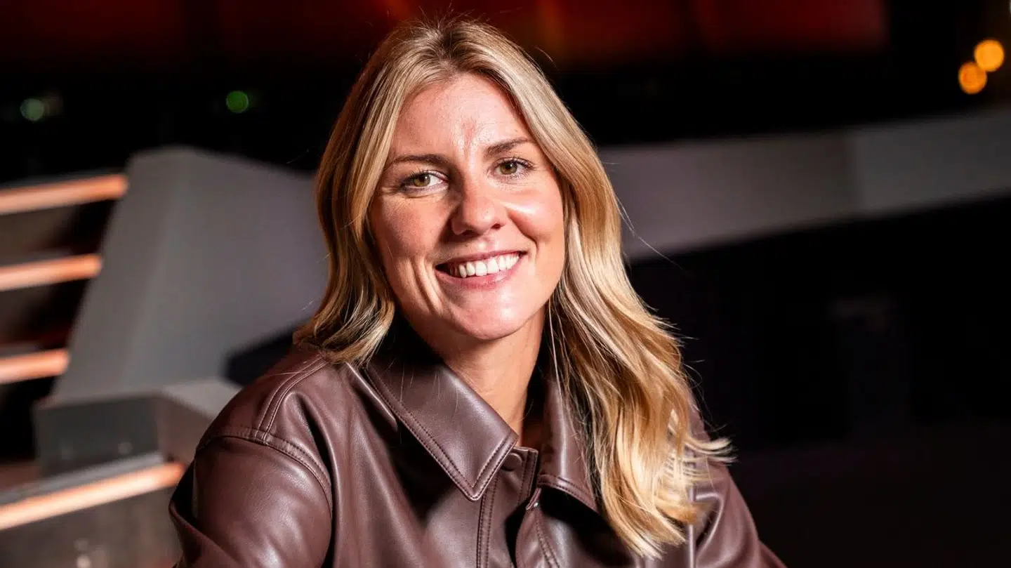 Mette Sommer ved et pressemøde forud for årets sæson af TV 2s danseshow 'Vild med dans', i København fredag den 15. september 2023.