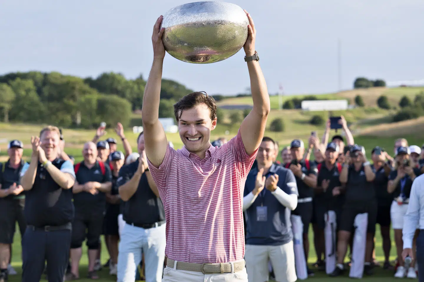 Rasmus Højgaard vandt sidste år som den første dansker nogensinde den danske turnering på DP World Tour. (Arkivfoto).
