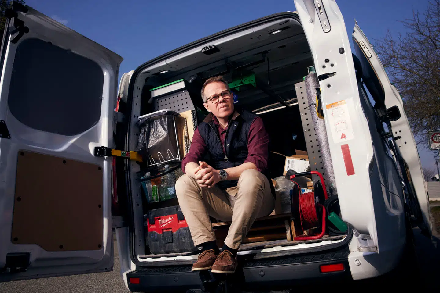 Mads Bengtsson fra firmaet Andersen og Heegaard vil ansætte væsntligt flere lærlinge. Brøndby 4. marts 2024.