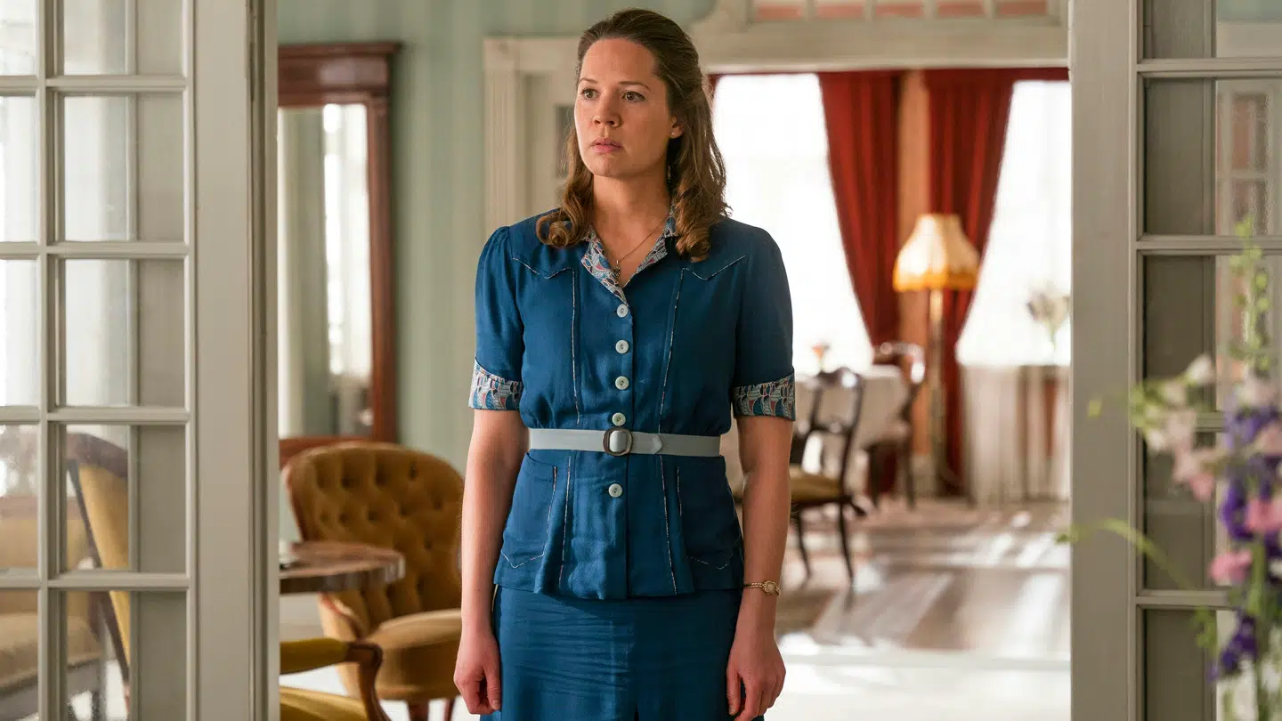 Amalie Dollerup som Amanda i 'Badehotellet'.