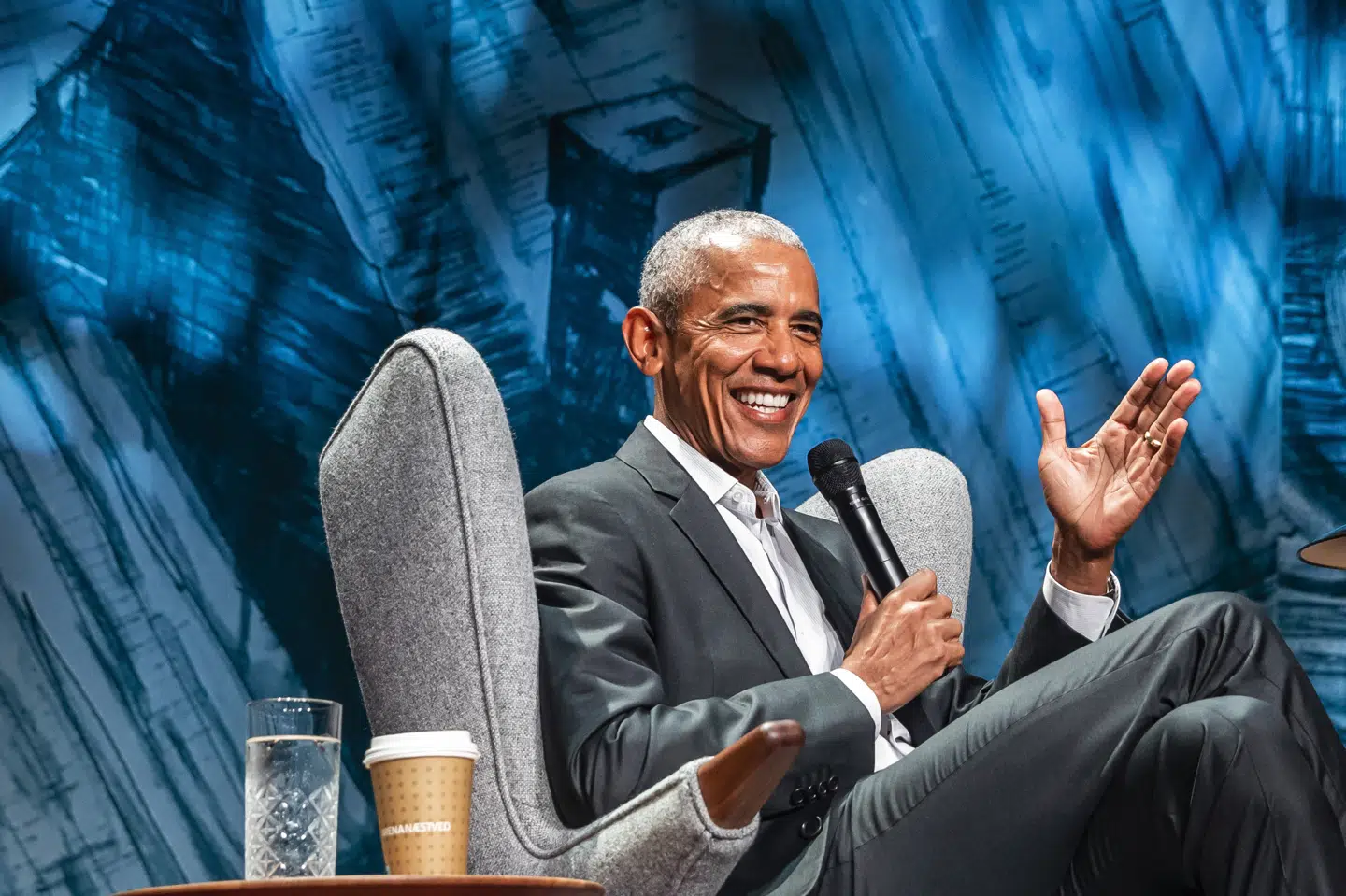 Barack Obama talte især om demokratiets udfordringer under sit besøg i Næstved.