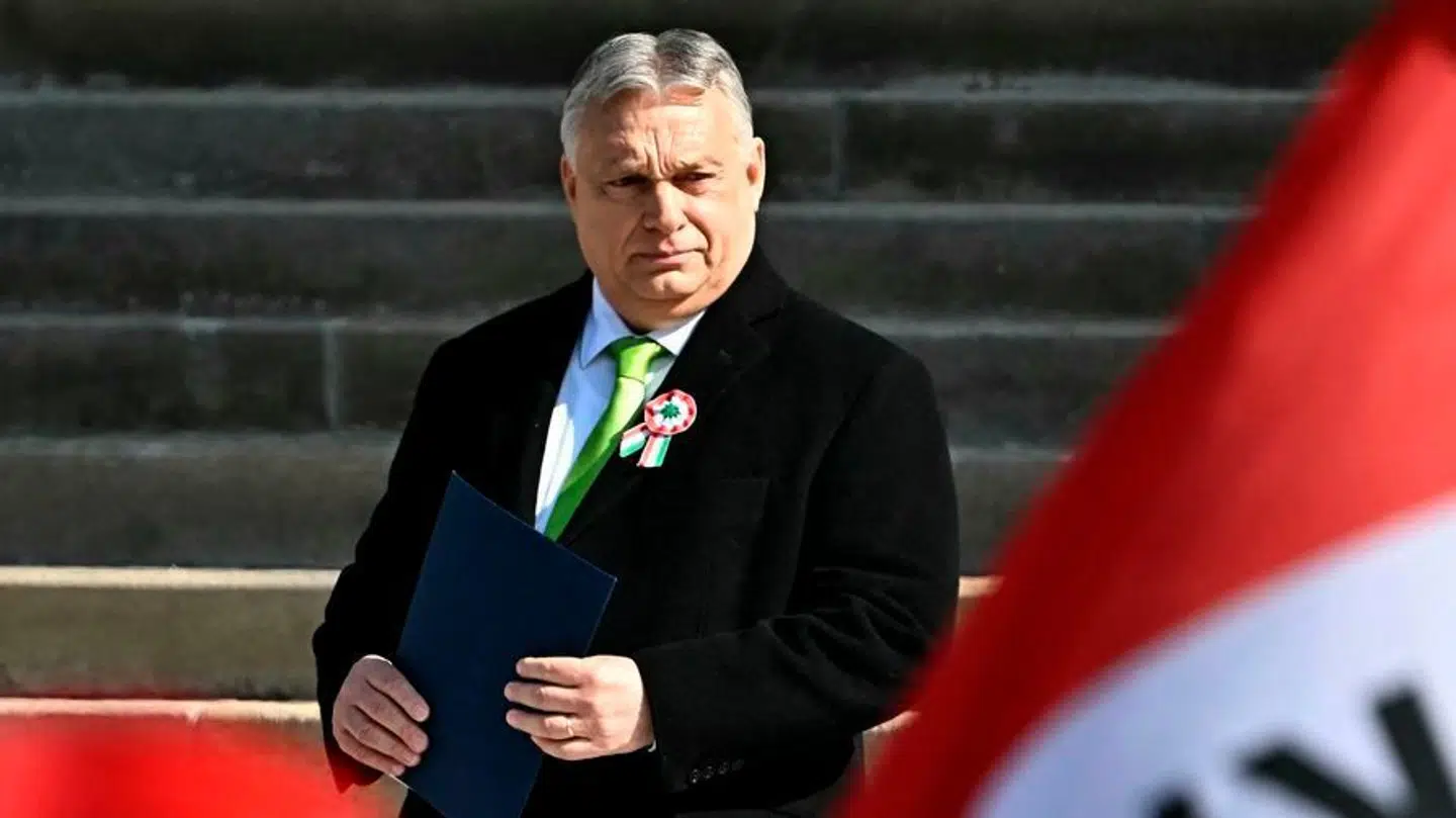 Viktor Orbán holdt tale i Budapest fredag.