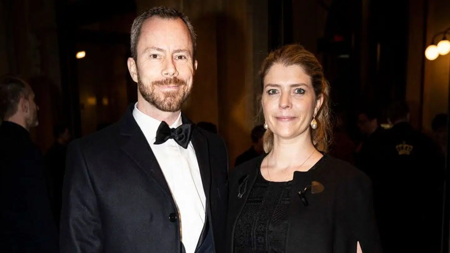 Jakob Ellemann-Jensen med hustru Anne Marie Preisler i Det Kongelige Teater i 2020.