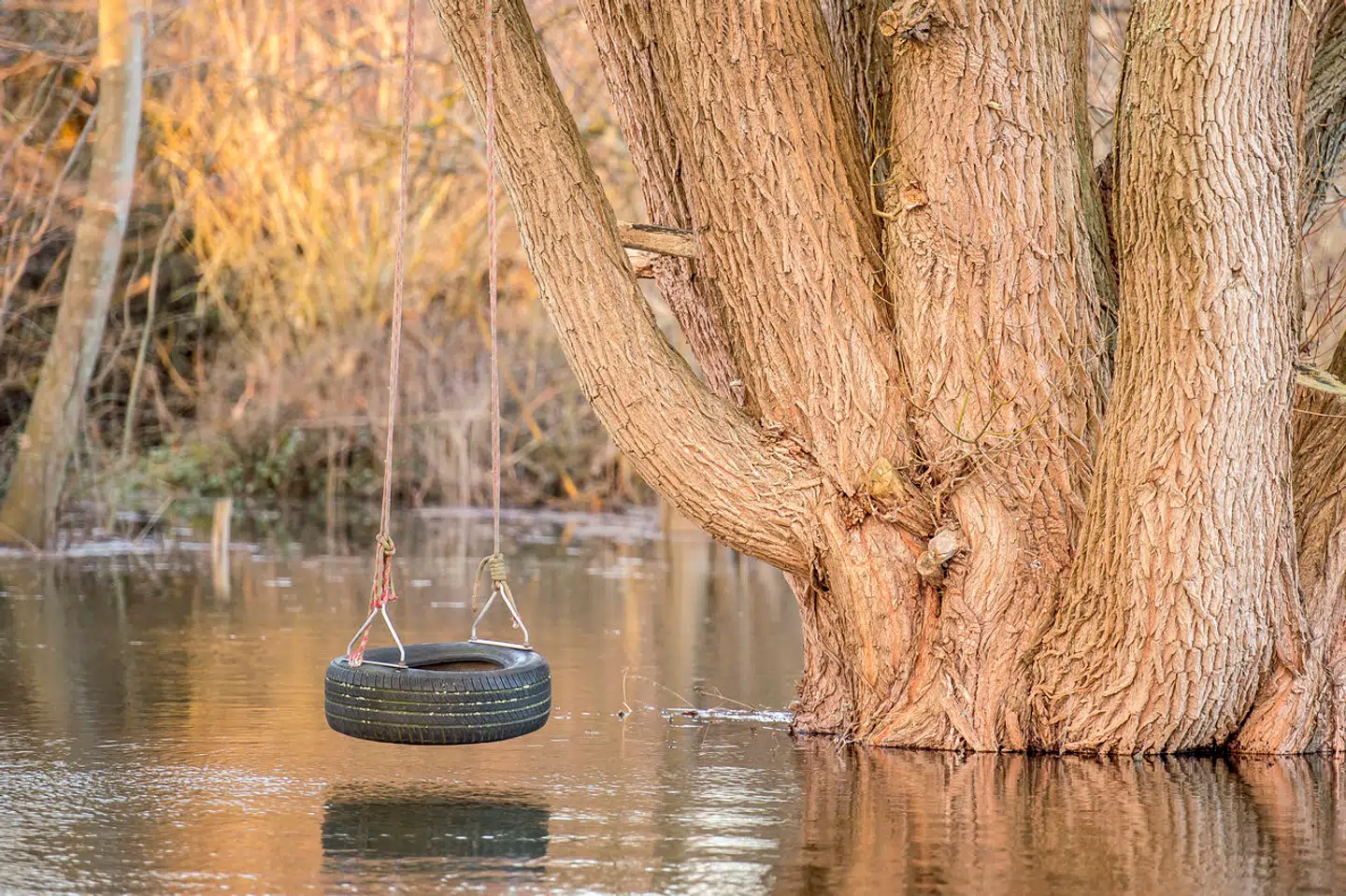Stormfloder og ekstremregn risikerer at påvirke omkring 440.000 helårshuse, 160.000 fritidshuse og 120.000 erhvervsbygninger i Danmark. Her er det Jyllinge Nordmark ved Roskilde Fjord i januar 2018.