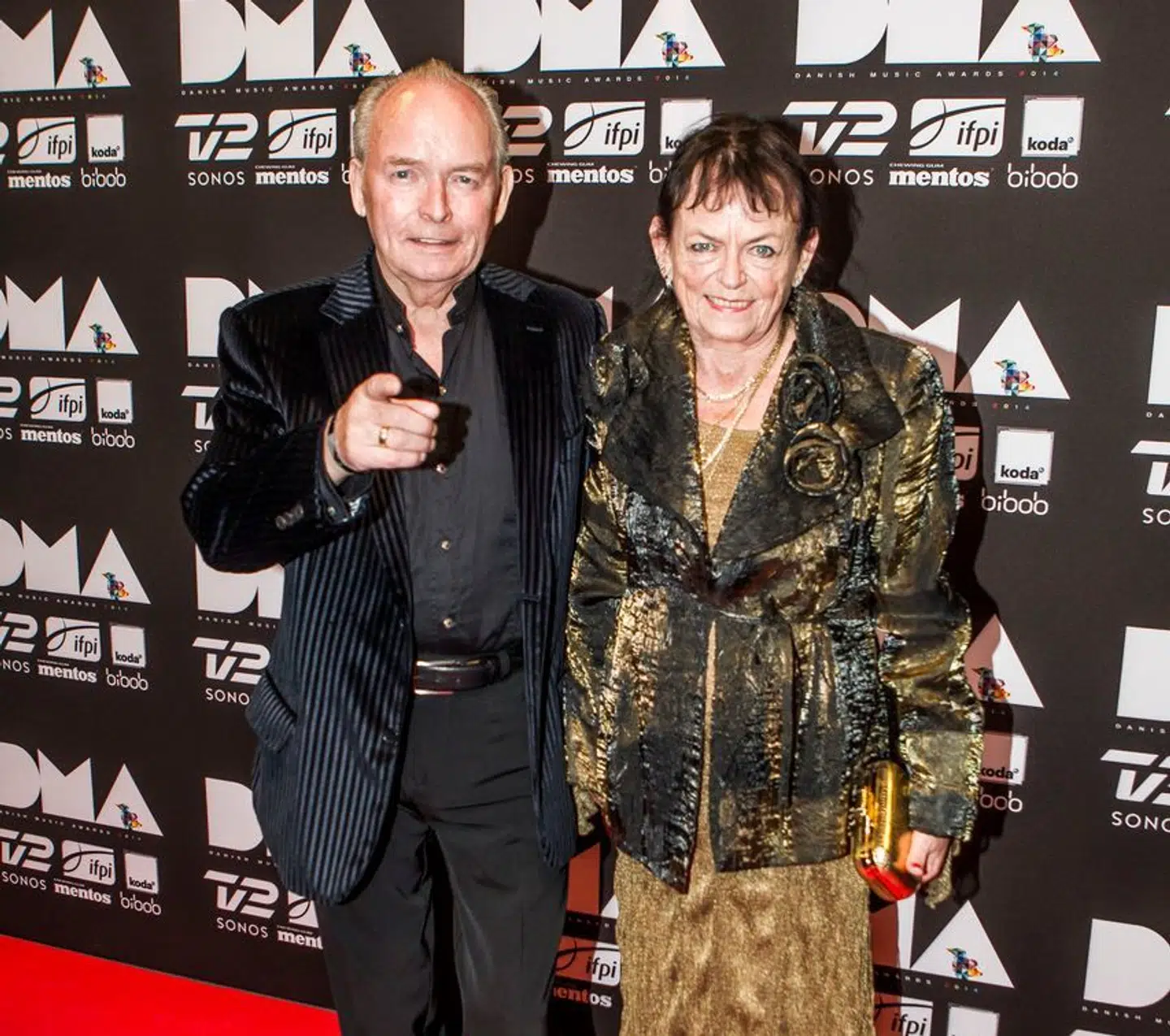 Peter og June Belli var hinandens livsledsagere. Nu er de genforenet i himlen. Her var de sammen til Danish Music Awards i Forum i 2014.