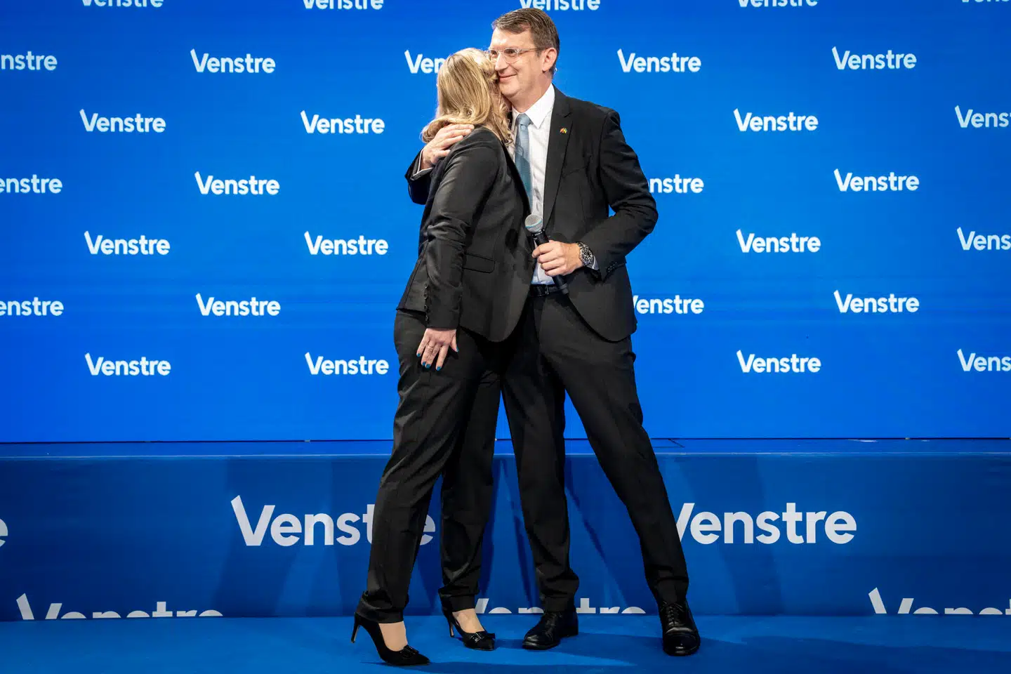 Stephanie Lose og Troels Lund Poulsen under Venstres landsmøde i Herning i november 2023. Foto: Mads Claus Rasmussen, Scanpix