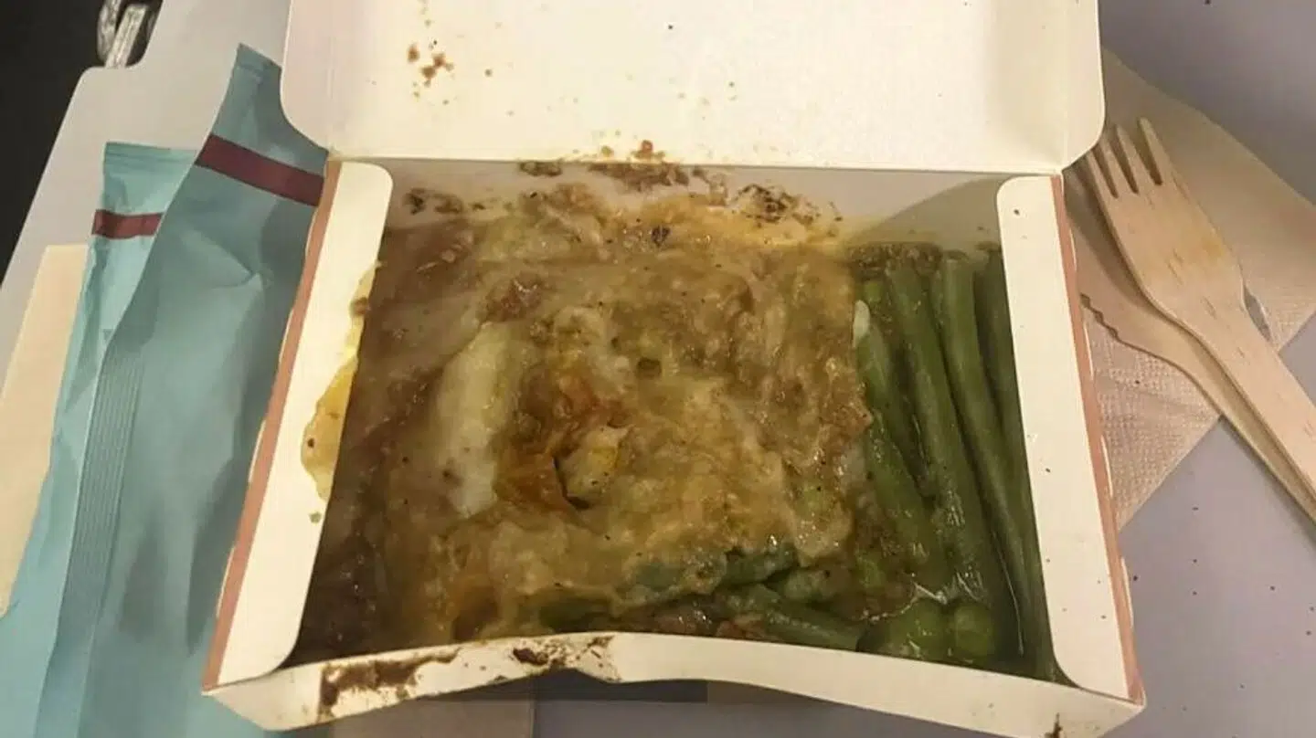 Sådan ser 'retten', der blev serveret, ud.