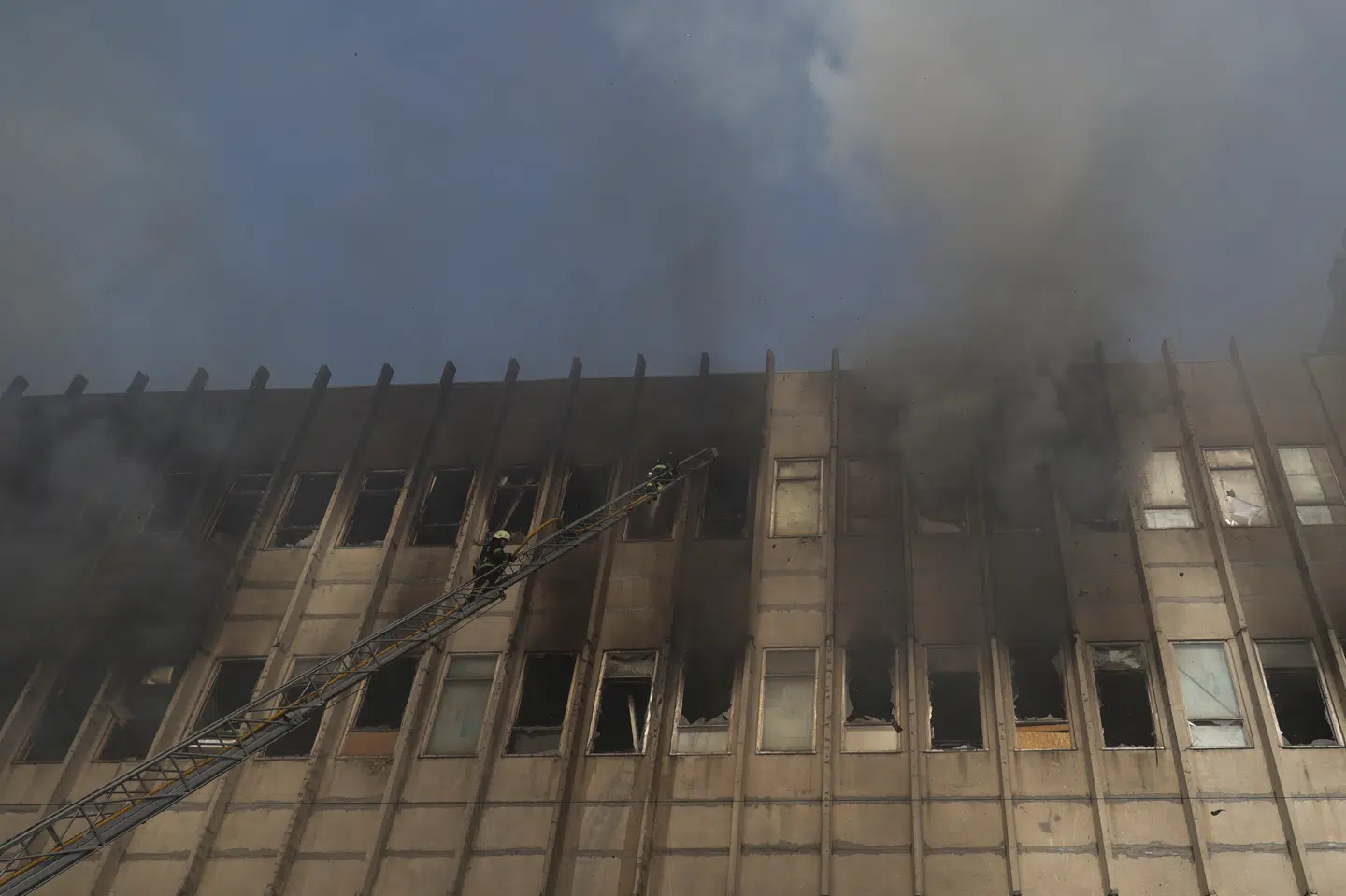 Billede fra Kharkiv onsdag. Fredag skal angreb om morgenen betyde, at nogle vandpumper er sat ud af drift, og at der er et delvist strømsvigt. (Arkivfoto).