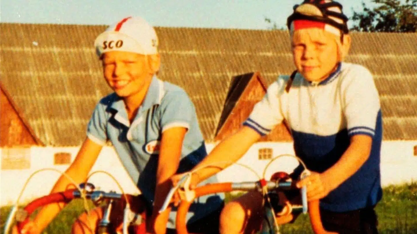 Bjarne Riis (tv.) var ekstrem som dreng.