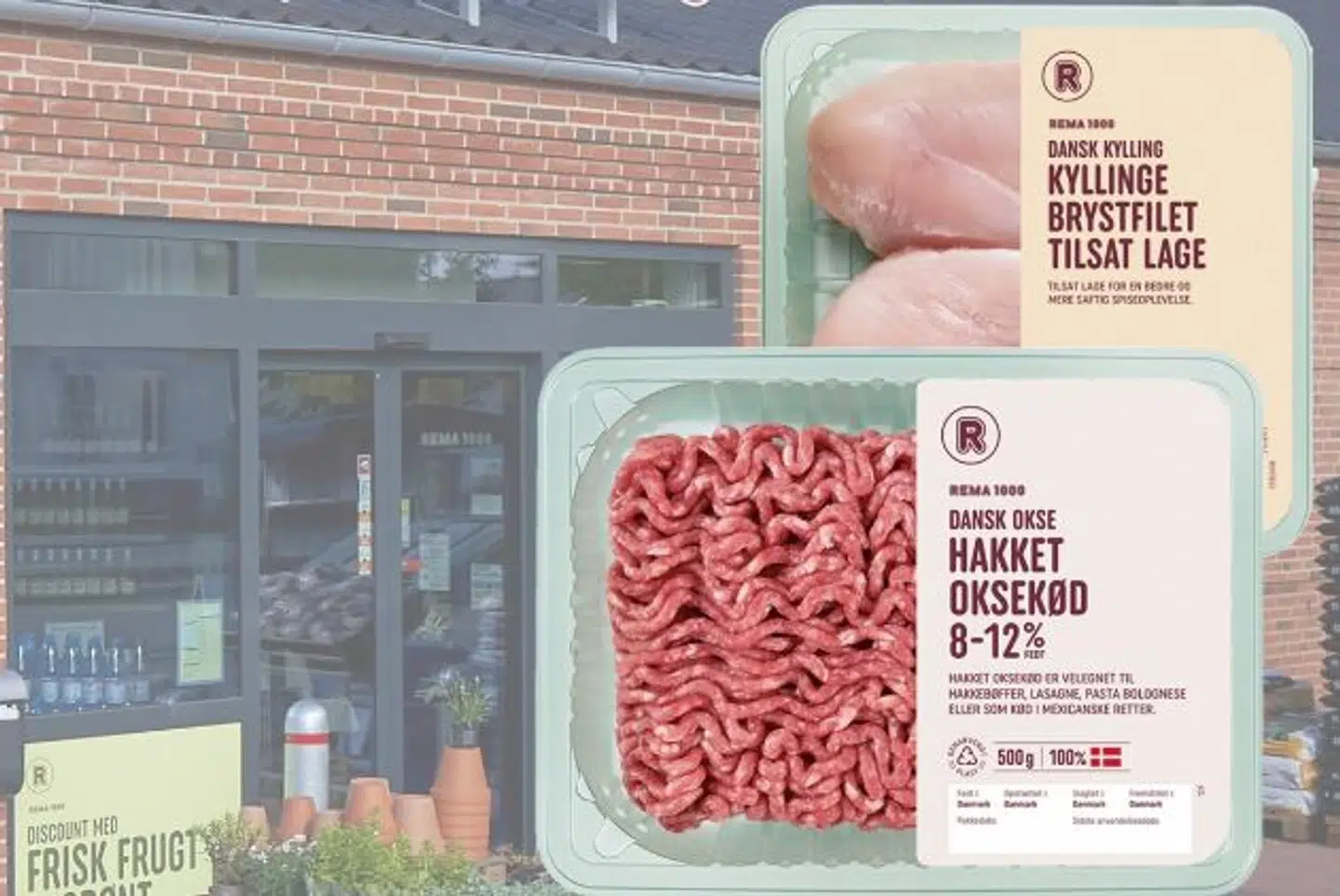 Rema 1000's nye desgin.