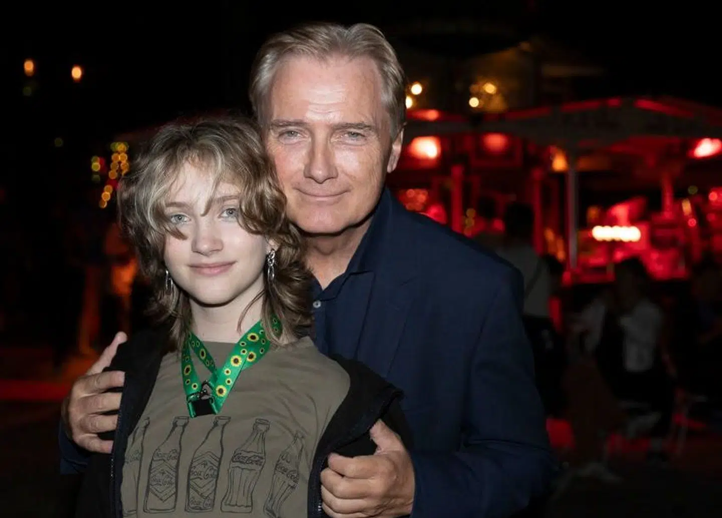 Peter Qvortrup Geisling med datteren Merle på 13.