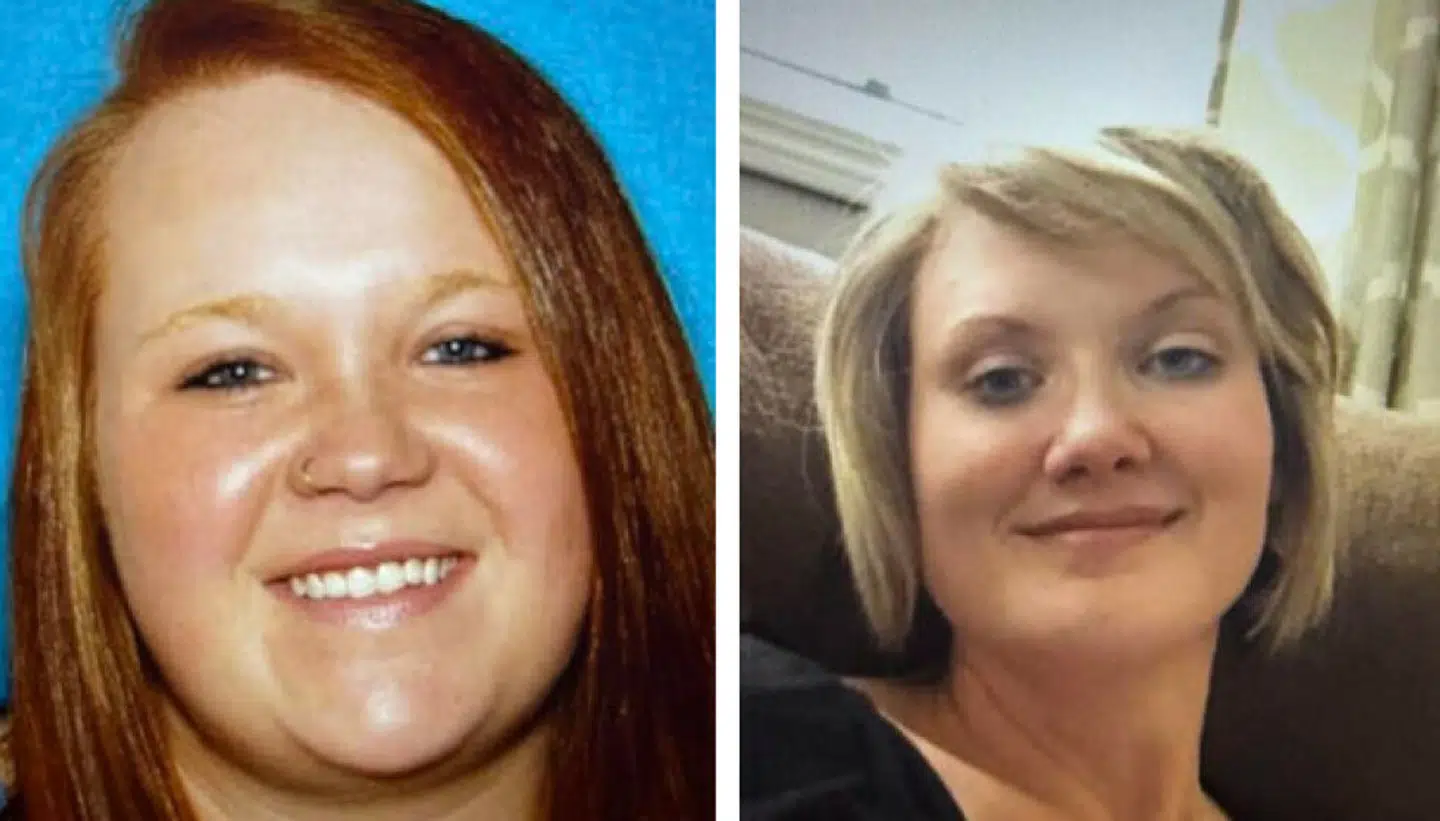 Veronica Butler (tv) og Jilian Kelley (th.) begge er forsvundet