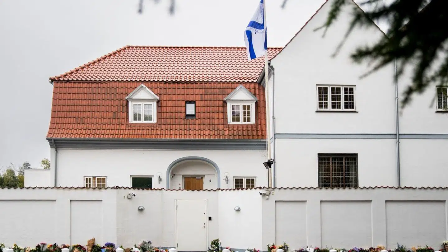 Den israelske ambassade i København holder lukket fredag. Arkivfoto.