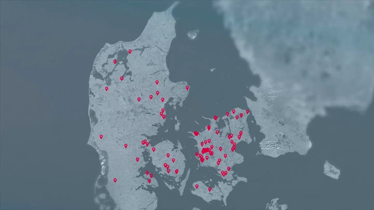 Mange af Kaj Asbjørn Jensens ejendomme er placeret omkring Slagelse, men generelt ejer han bygninger spredt over det meste af Danmark.