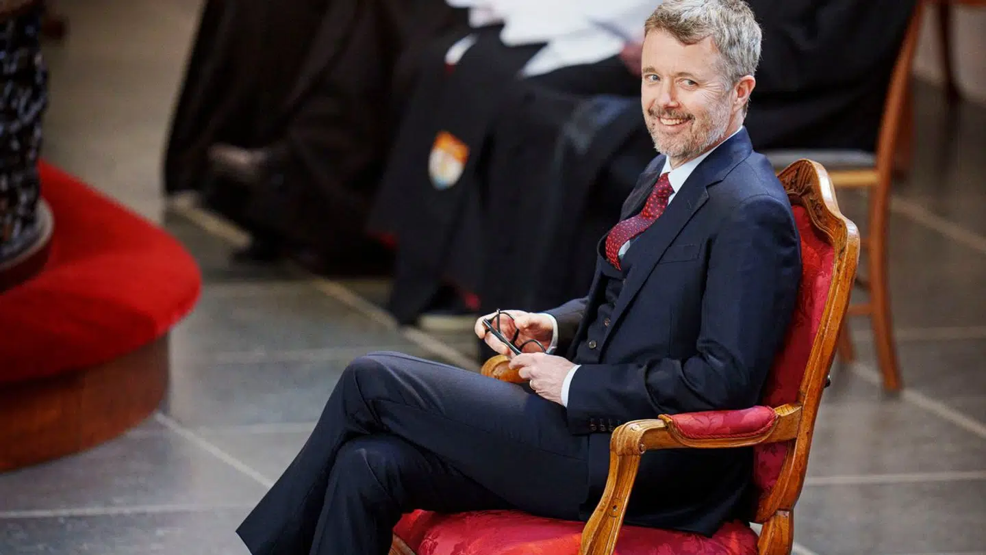 Kong Frederik X overværer fredsgudstjeneste i anledning af to-årsdagen for invasionen i Ukraine, Holmens Kirke i København, fredag den 23. februar 2024.