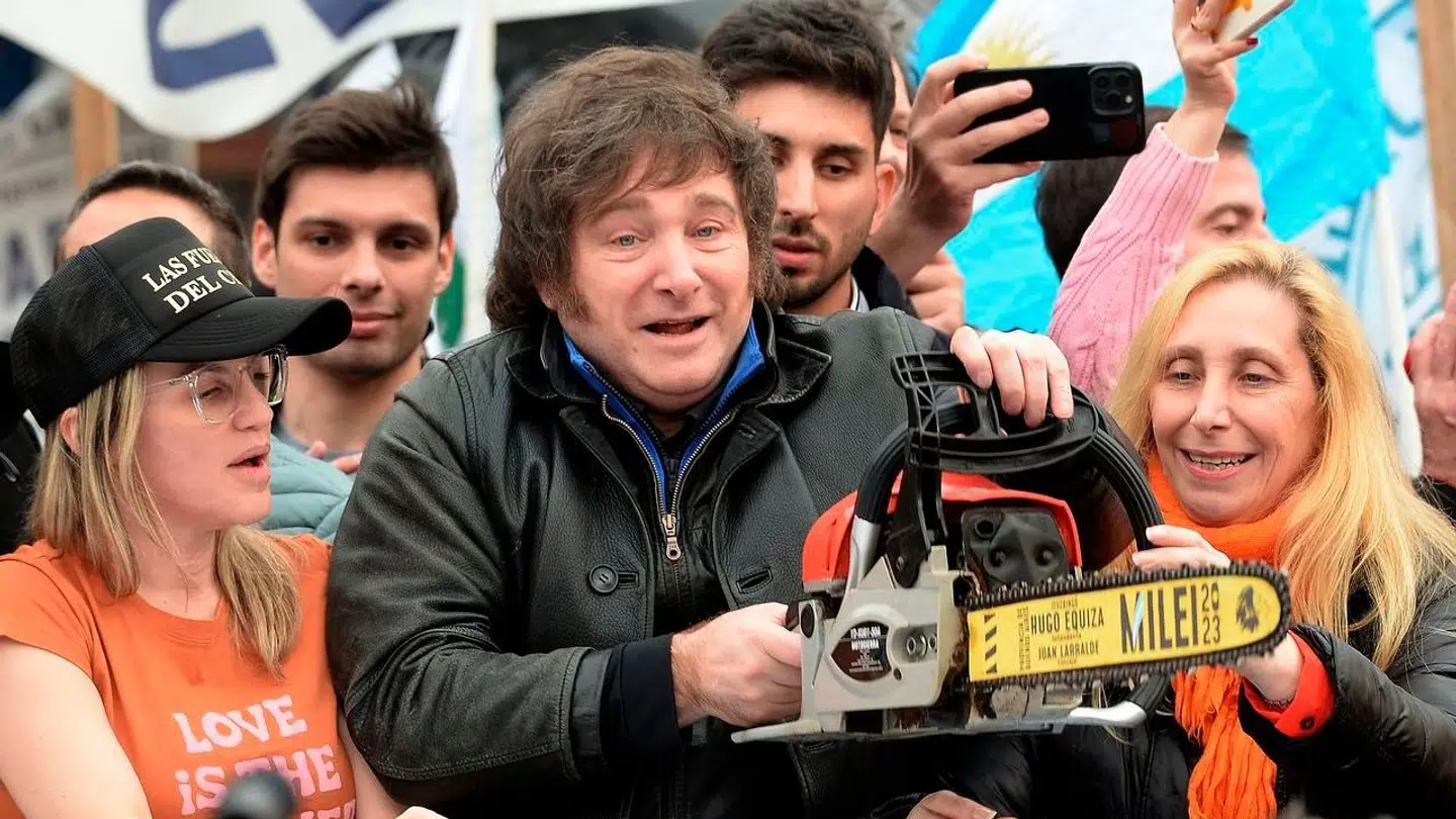 Javier Milei under den sin valgkamp i 2023.