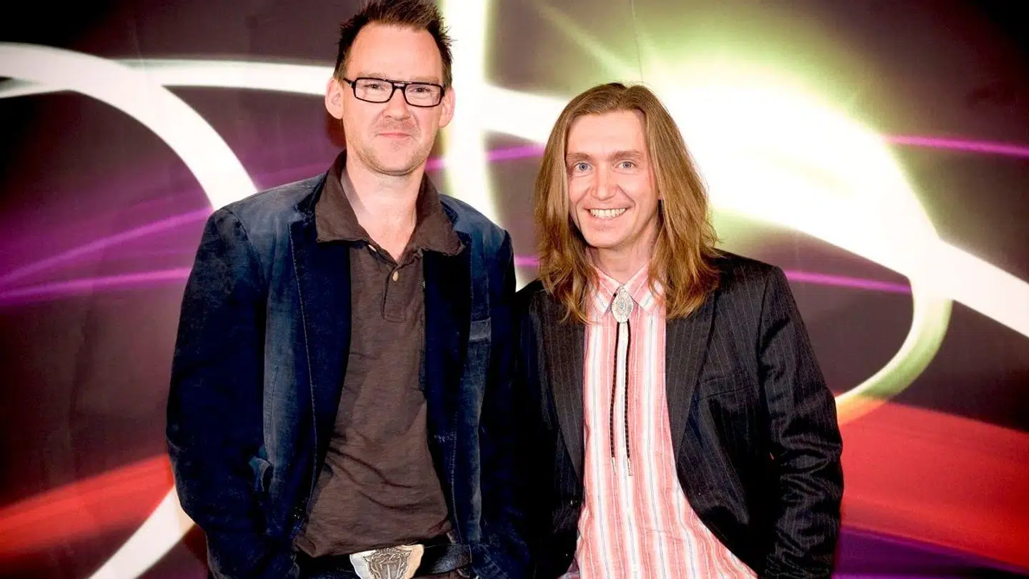 Jørgen Thorup og Joe Johansen har spillet sammen i mange år. Her ses de tilbage i 2006 til det Danske Melodi Grand Prix.