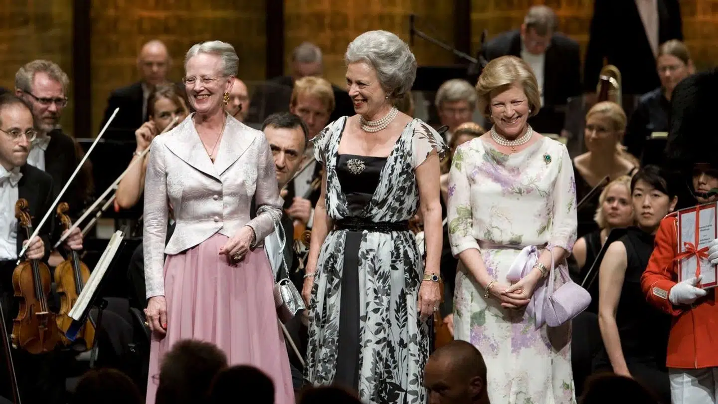 Dronning Margrethe med sine to søstre i Tivoli i 2007.