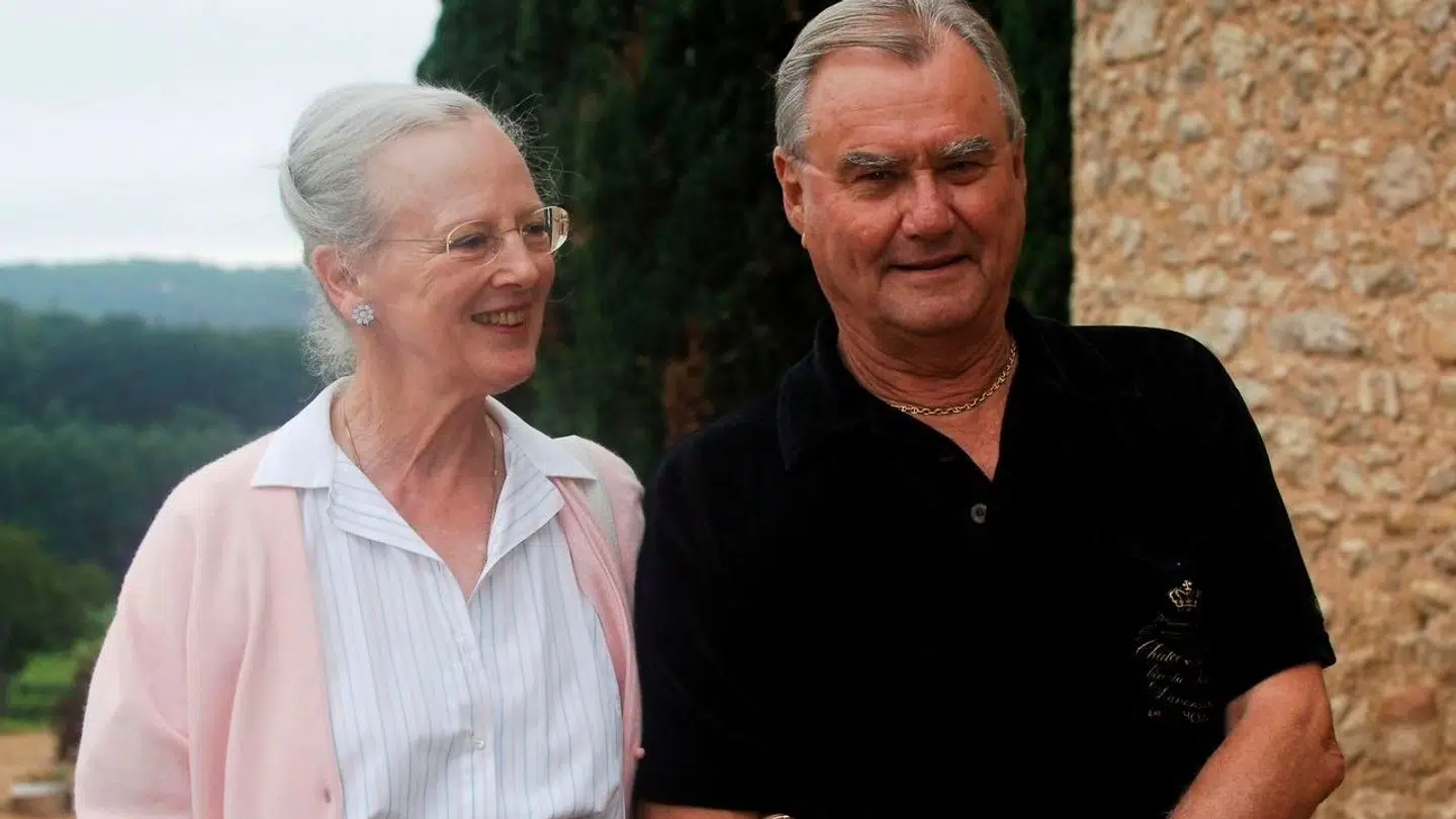 Dronning Margrethe og prins Henrik på Chateu Cayx.