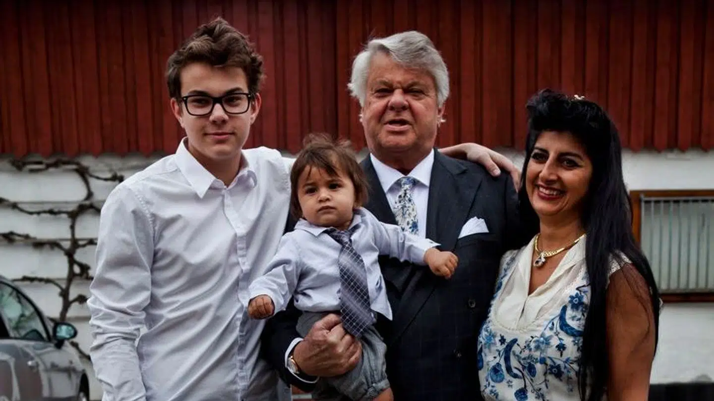 Christian Kjær ses her tilbage i 2013 med sønnen Christopher (tv) samt lille Alexander på armen.