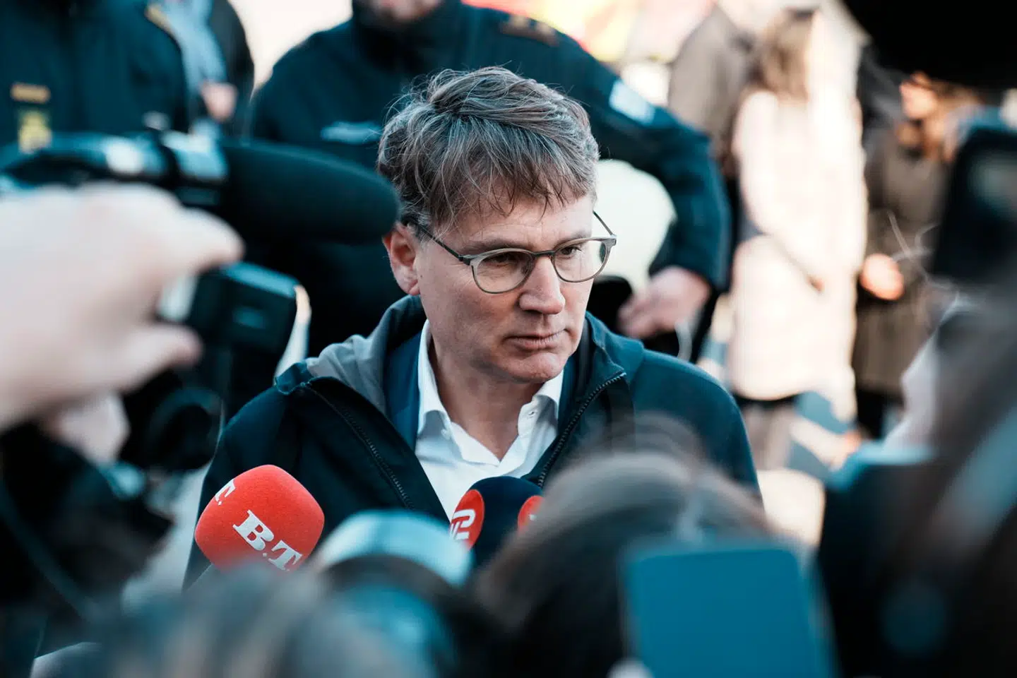 Det er Dansk Erhverv, der ejer Børsen, som i dag brænder. Direktør Brian Mikkelsen er dybt berørt.