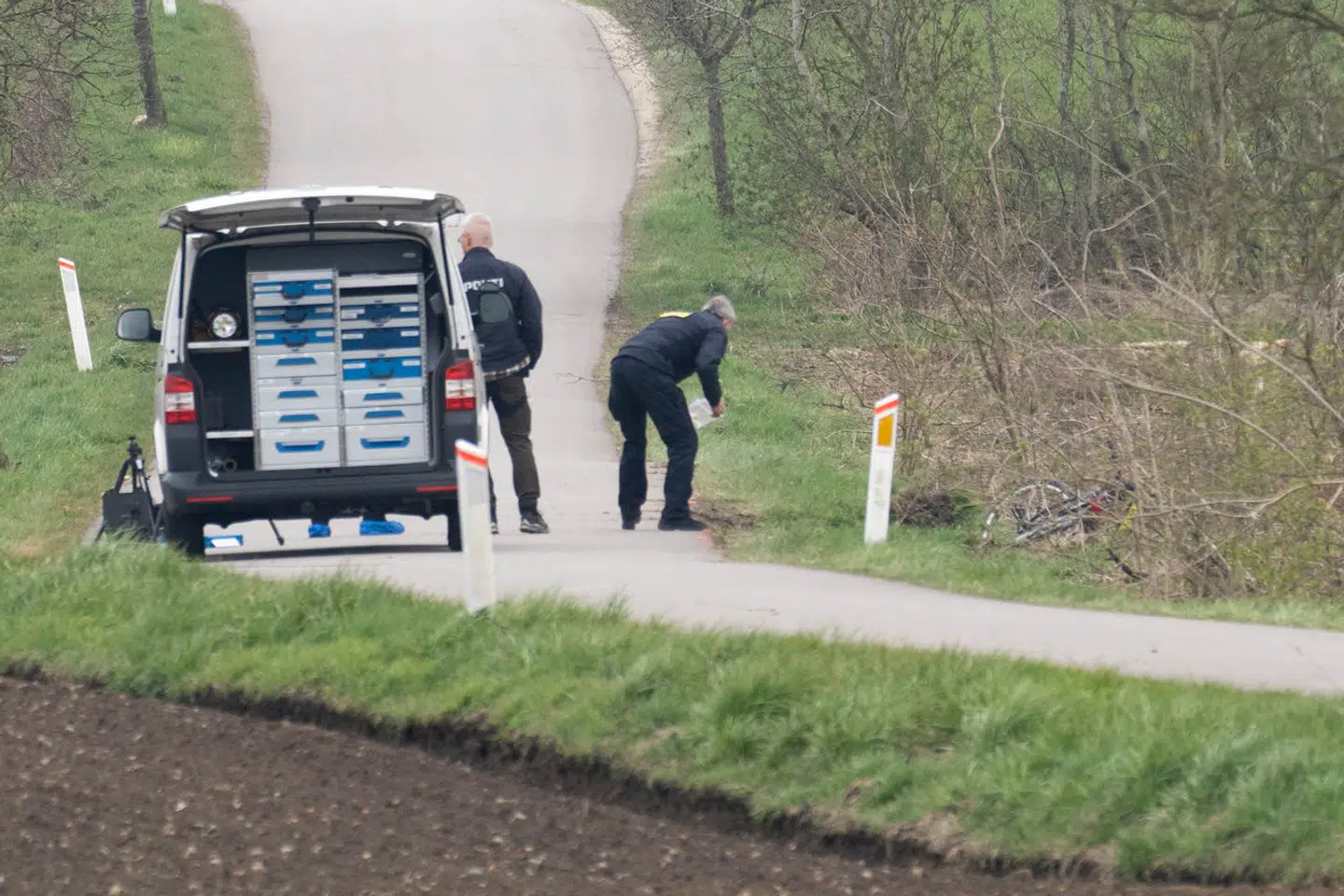 Det var på vej hjem fra en avisrute i Kirkerup, at den 13-årige pige blev kidnappet. Foto: Anthon Unger